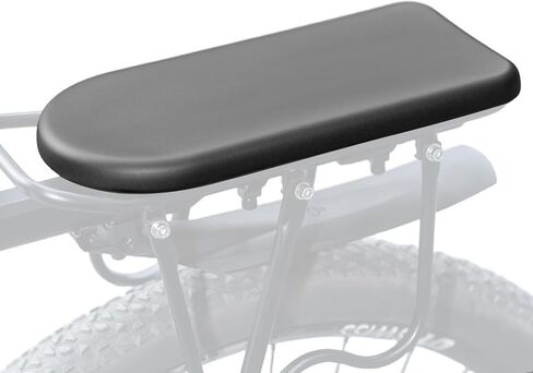 ROCKBROS Bike Rear Seat Kids Pad Manned Cushion with Hook & Loop Strap Child Bike Seat Bicycle Back Shelf MTB, Ebike Carrier for Cargo & Passenger (12.6 * 5.9 inch) in Saudi Arabia