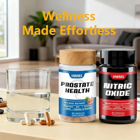 Prostate HealthSupportSupplement,NitricOxide Booster Bundlefor Men,Supports Prostate Health, 90 +60 Capsules(1 MonthSupply) in Saudi Arabia