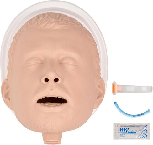 Adult Airway Management Trainer Kit, Adult Intubation Manikin Head, Airway Simulation Management Model for EMS Training, with Base in Saudi Arabia