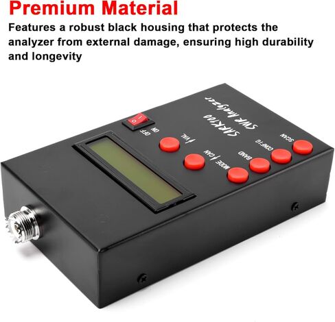 SARK100 Antenna Analyzer SWR Meter, Portable High Accurate SWR Measurement 1.0-9.99 Range, User-Friendly for Ham Radio Enthusiasts Field Technicians Outdoor Operation in Saudi Arabia