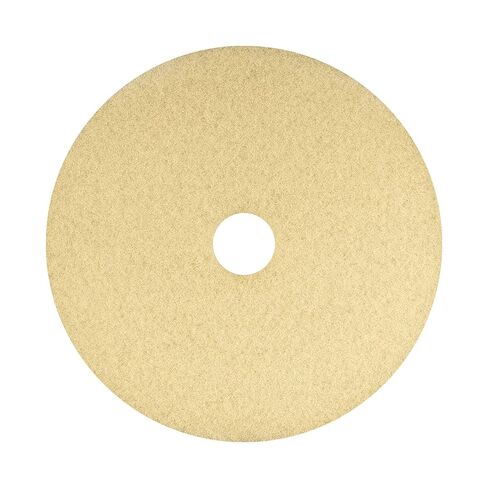 Americo Image-Beige Ultra High Speed Burnishing Floor Pad, Polish to High Gloss, Soft to Medium Finishes, 27" Diameter, 5 Pads/Case, Made in USA in Kuwait