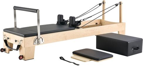 VEVOR Pilates Reformer Accessories for Home Gym, Include Reformer Box/Chair/Spine Corrector/Wall Mounted Machine/Jump Board/Foldable & Dual Resistance Springs in Saudi Arabia