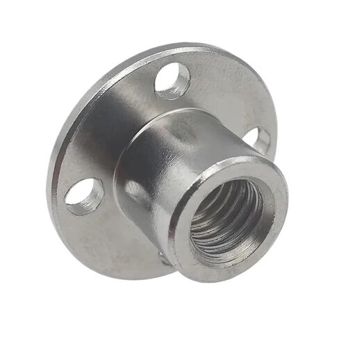 10pcs Rigid Flange Nut Couper M3 M4 M5 M6 M8 Steel Thread Coupling Guide Shaft Support(M8 Screw Nut) in Saudi Arabia