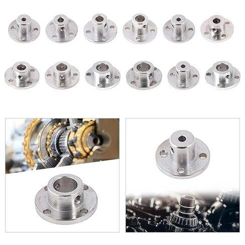1PC Flange Coupling Durable Motors Guide Shaft Support Coupler Rigid(Inner Diameter 12mm) in Saudi Arabia