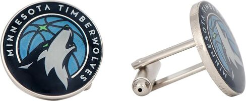 أزرار الأكمام من Desert Cactus Minnesota Timberwolves شعار فريق NBA ملابس رسمية للاتحاد الوطني لكرة السلة (أزرار الأكمام) in Saudi Arabia