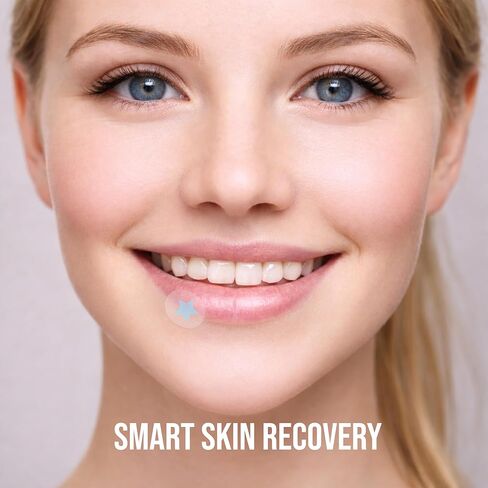 رقعة القرحة الباردة ليسين علاج القرحة الباردة للشفاه، بديل بلسم الشفاه ليسين لتخفيف التهدئة، رقعة بثور الحمى الطبية، إل-ليسين، الزنك والآذريون، تصميم على شكل نجمة in Kuwait