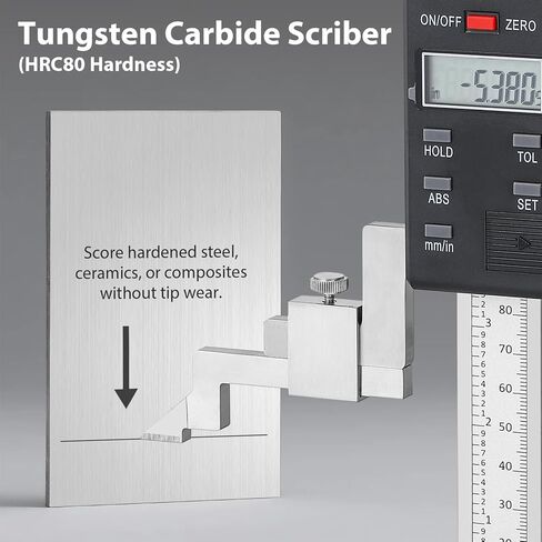 Digital Height Gauge 0.01mm/0.0005", ABS/INC Modes, Tolerance Alert, 0.0005" Resolution, Range 300mm/12" in Kuwait