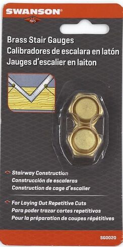 Swanson Tool SG0020 Stair Gauges (Brass) in Saudi Arabia