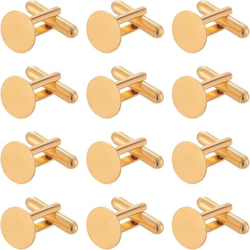SUNNYCLUE 1 Box 20Pcs 10mm Cufflinks Blank Silver Button Cufflinks Bulk Alloy Brass Round Tray Flat Small Business Suits Studs Settings Cuff Link for Men DIY Business Wedding Banquet Gifts Crafting in Saudi Arabia