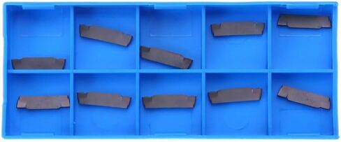 10 Pcs MGMN200-G LDA Carbide Inserts, 2mm Grooving Parting Cutters for Steel Cast Iron Semi-Finishing Finishing, 16x4x2mm Indexable Tool Kit in Saudi Arabia