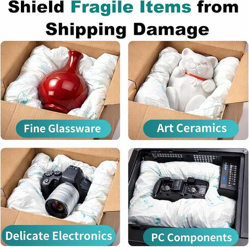 8 Pcs Expanding Packing Foam 13.5"x15.5", Protective Packaging Foam for Shipping Fragile Items, Protects Electronics, PC, Glassware, Pottery & Irregular Shapes in Kuwait