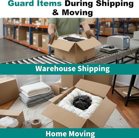 8 Pcs Expanding Packing Foam 13.5"x15.5", Protective Packaging Foam for Shipping Fragile Items, Protects Electronics, PC, Glassware, Pottery & Irregular Shapes in Kuwait