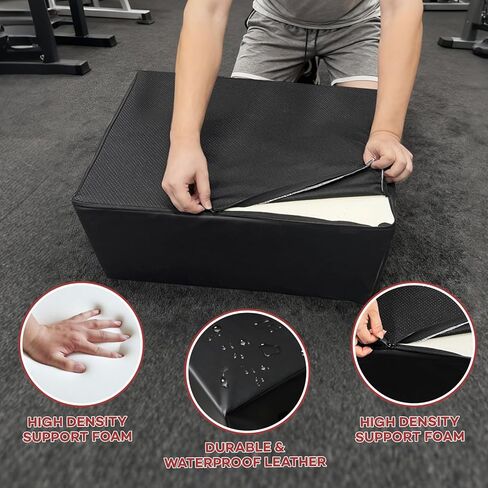 مقعد دفع الورك، صندوق دفع الورك متعدد الوظائف لصالة الألعاب الرياضية المنزلية، جهاز دفع الورك غير قابل للانزلاق لجسر الغلوت، معدات تمرين الغلوت لتدريب القوة الأساسية in Kuwait