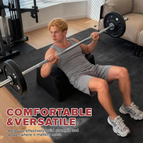 مقعد دفع الورك، صندوق دفع الورك متعدد الوظائف لصالة الألعاب الرياضية المنزلية، جهاز دفع الورك غير قابل للانزلاق لجسر الغلوت، معدات تمرين الغلوت لتدريب القوة الأساسية in Kuwait