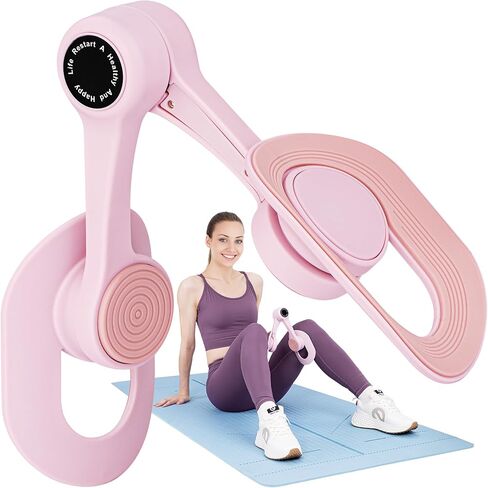 Cozlow - Leg / Thigh Trainer - Multifunctional Exerciser and Muscle Toning / Strengthening Device with Adjustable Grippers for Pelvic Floor, Hip, Glutes, Arms Workout - Kegel Exercise, Leg Squeezer in Kuwait