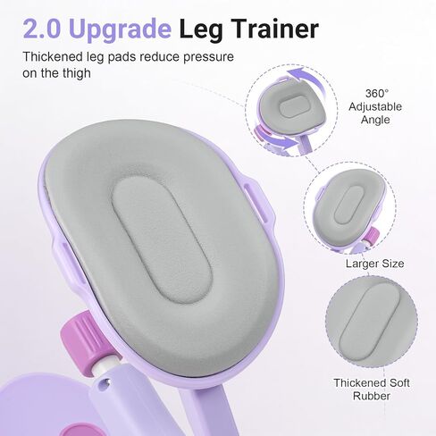 مدرب الفخذ للنساء، مقاومة قابلة للتعديل 15-60 رطل، تمرين الفخذ الداخلي لتقوية قاع الحوض، معدات كيجل مع تتبع البيانات، اللياقة البدنية في صالة الألعاب الرياضية المنزلية للتعافي والتشكيل بعد الولادة in Kuwait