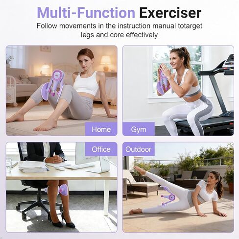 مدرب الفخذ للنساء، مقاومة قابلة للتعديل 15-60 رطل، تمرين الفخذ الداخلي لتقوية قاع الحوض، معدات كيجل مع تتبع البيانات، اللياقة البدنية في صالة الألعاب الرياضية المنزلية للتعافي والتشكيل بعد الولادة in Kuwait