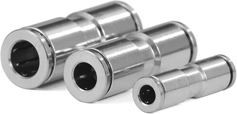 Air Hose Quick Connect Adapter, 1PCS PU1/4" 3/8" 1/2" Stainless Steel Straight Air Pneumatic Fitting Quick Trachea 4-16mm(PU12) in Saudi Arabia