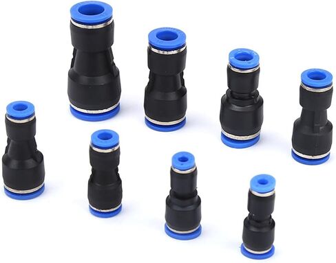 Air Hose Quick Connect Adapter, 4mm-16mm Hose Tube Union Reducer One Touch Air Pneumatic Push In Pipe Fitting Quick Connector(PG8-6) in Saudi Arabia