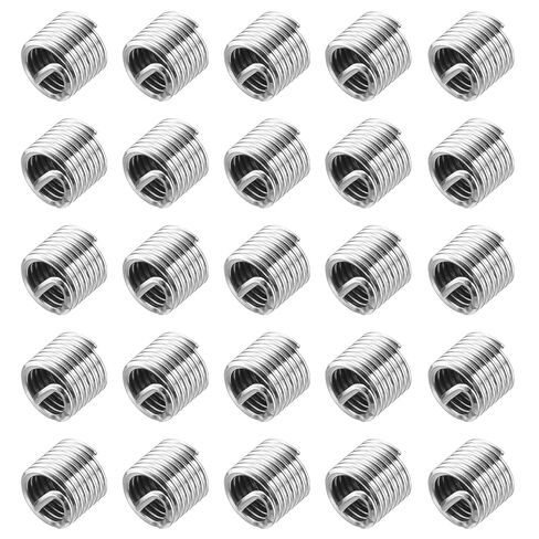 uxcell 50pcs Wire Thread Inserts 10-32 UNF 1.5D(9/32") 304 Stainless Steel Helical Type Coiled Thread Repair Kit Wire Screw Threaded Sleeve Sheath for Mechanical Equipment in Saudi Arabia