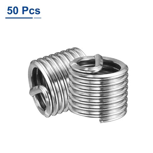uxcell 50pcs Wire Thread Inserts 10-32 UNF 1.5D(9/32") 304 Stainless Steel Helical Type Coiled Thread Repair Kit Wire Screw Threaded Sleeve Sheath for Mechanical Equipment in Saudi Arabia