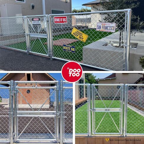 4 Pack Stainless Steel Chain Link Fence Gate Corners, for 1-3/8" x 1-3/8" Outdoor Diameter Pipe, Gate Elbow with 90 Degree Angle Design,Chan Link Fence Parts in Saudi Arabia