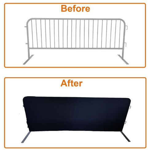 8.5 Ft Heavy Duty Portable Crowd Control Safety Barriers Barricade Jacket Cover for Event Setups Trade Shows Concerts Festivals Sporting Events in Saudi Arabia