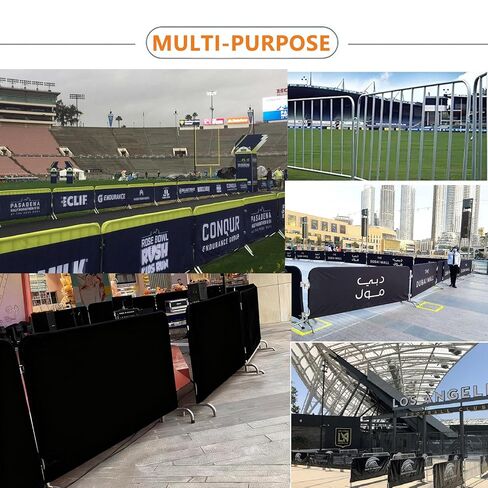 8.5 Ft Heavy Duty Portable Crowd Control Safety Barriers Barricade Jacket Cover for Event Setups Trade Shows Concerts Festivals Sporting Events in Saudi Arabia