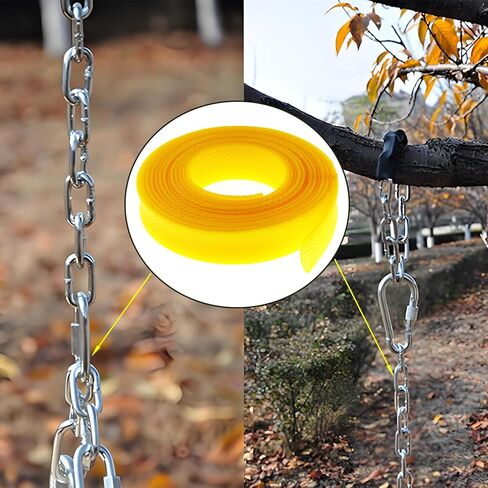 13 FT High Visibility Chain Cover, Swing Chain Covers, Winch Rope Sleeve for 1.12 Inch Chains, Suitable for Porches, Gardens and Barn Perimeters in Saudi Arabia