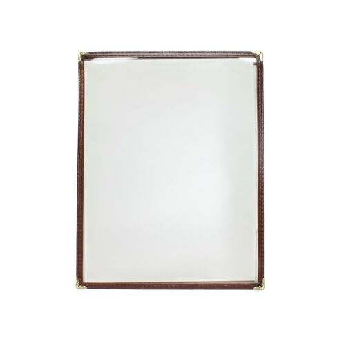 TrueCraftware- 8-1/2" x 11" Brown Single Restaurant Menu Covers 1 Page 2 View Set of 10- Crystal Clear Menu Covers Fits A4 Size Paper Menu Sleeve Menu Folder Menu Book Holders for Bar Cafe Restaurant in Saudi Arabia