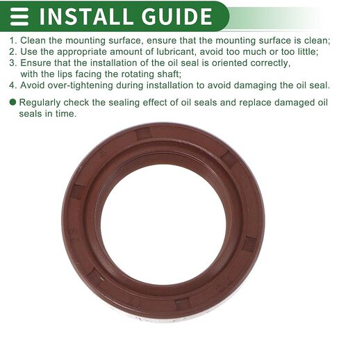 Universal Oil Seal TC Double Lip W Steel Spring Seal Ring Rotary Shaft Seal 17x25x4mm High Pressure FKM Rubber Brown 5 Pcs in Saudi Arabia