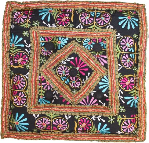 وسادة اليوغا والتأمل - مصنوعة يدوياً. جولة 16 بوصة (فاراناسي) in Kuwait