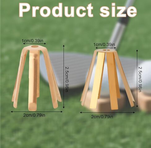 10pcs Universal Brass Golf Shaft Adapter Shims, 6 Leg & 8 Leg Golf Club Spacer Shims for Professional Workshop Use Fits .335 .350 .355 .370 Iron Shafts Ferrules Extractor Fitting Accessories in Saudi Arabia