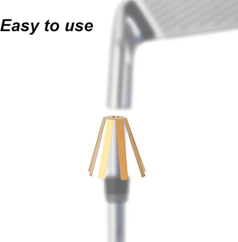 10pcs Universal Brass Golf Shaft Adapter Shims, 6 Leg & 8 Leg Golf Club Spacer Shims for Professional Workshop Use Fits .335 .350 .355 .370 Iron Shafts Ferrules Extractor Fitting Accessories in Saudi Arabia