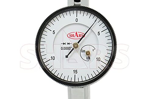 مؤشر اختبار القرص الأفقي من النوع السويسري 060 بوصة، 0005 بوصة، قطر الوجه 1.5 بوصة 303-3212 ف] in Kuwait