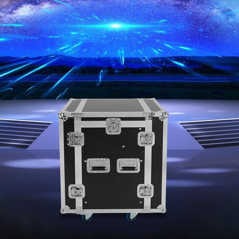 حافظة طريق 10U Pa Dj Rack، حافظة Pa Dj Pro Audio Amp Effect مع تصميم من طبقتين و4 عجلات، خزانة Pa/Dj بحافة معدنية سميكة للاستوديوهات والمسارح المنزلية KTVs وحفلات الزفاف وما إلى ذلك in Kuwait