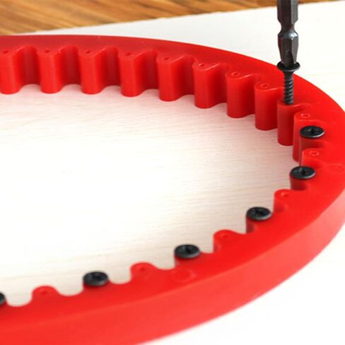 Flexible Curve Guide Shaping Strip 16mm Spacing, 1 Meter Gear Driven Profiling Strip for Woodworking - High Elasticity Polymer, Precise Pattern Transfer, Easy Installation in Kuwait