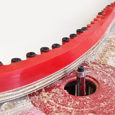 Flexible Curve Guide Shaping Strip 16mm Spacing, 1 Meter Gear Driven Profiling Strip for Woodworking - High Elasticity Polymer, Precise Pattern Transfer, Easy Installation in Kuwait