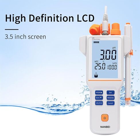 مقياس الموصلية المحمول بشاشة عرض LCD مقاس 3.5 بوصة، ميزة القراءة المتعددة تسمح بالقراءة التلقائية، والقراءة الموقوتة، والقراءة المستمرة، وحواس ميزة التثبيت التلقائي، وإيقاف التشغيل التلقائي EC210E in Kuwait