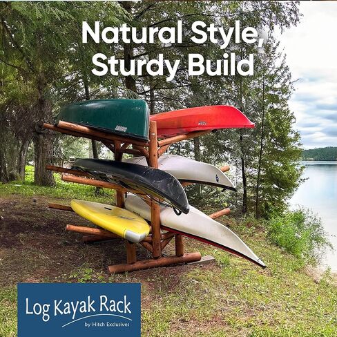 6-Place/Canoe Racks, Freestanding Paddle Board Storages, Surfboard Stand, Canoe Paddles or SUP Storage Racks, Paddle Board Rack for Outdoor Storage - Canyon Brown + 15" Anchor Kit in Kuwait