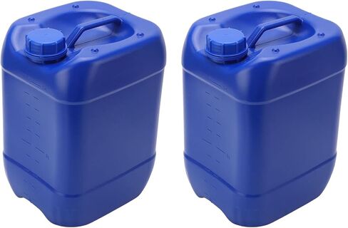 2 قطعة 10L HDPE البلاستيك التراص النفايات الكيميائية السائل دلو حاوية تخزين المختبر مع غطاء المسمار ومقبض للاستخدام الصناعي والمختبري in Saudi Arabia