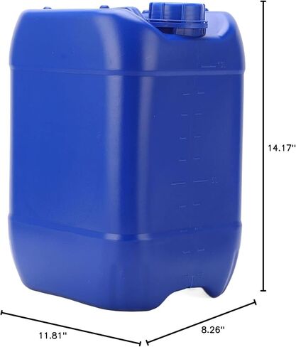 2 قطعة 10L HDPE البلاستيك التراص النفايات الكيميائية السائل دلو حاوية تخزين المختبر مع غطاء المسمار ومقبض للاستخدام الصناعي والمختبري in Saudi Arabia
