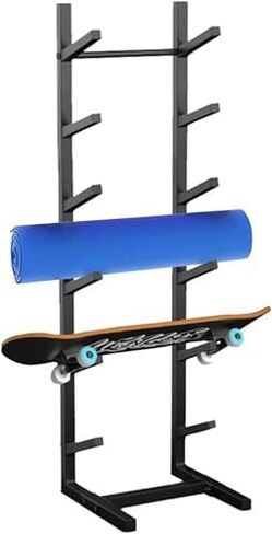 Veal Longboard & Skateboard Rack - Multi-Layer Display Stand for Garage, Retail, Gym - Perfect Organizer for Yoga Mats & Foam Rollers - 4/5/6/7 Tier Storage Solution in Saudi Arabia