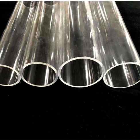 Clear Acrylic Pipe, Acrylic Plastic Pipe 16-110mm x 50cm for Aquarium Fish Tank Garden Watering(65MM*50CM) in Saudi Arabia