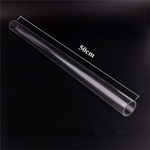 Clear Acrylic Pipe, Acrylic Plastic Pipe 16-110mm x 50cm for Aquarium Fish Tank Garden Watering(65MM*50CM) in Saudi Arabia