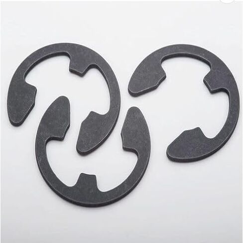 Durable Spring Steel E-Clips with Black Oxide Finish (5, 3/8") in Kuwait