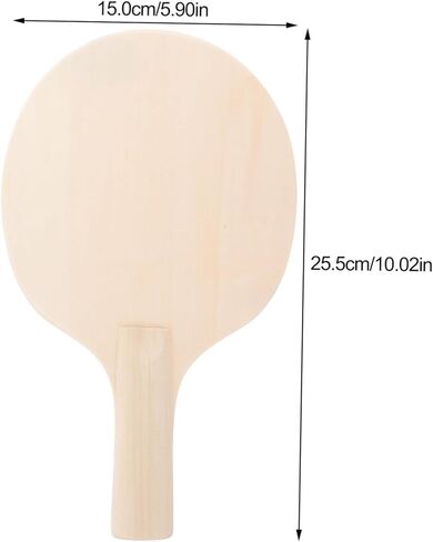 TOYANDONA DIY Table Tennis Paddle Bottom Plate Wooden Racket 10X5.9 Inch Lightweight for Portable Ping Pong Training and Game Practice in Saudi Arabia