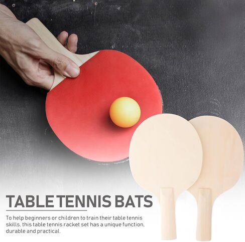 TOYANDONA DIY Table Tennis Paddle Bottom Plate Wooden Racket 10X5.9 Inch Lightweight for Portable Ping Pong Training and Game Practice in Saudi Arabia