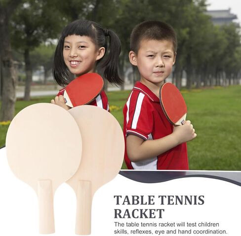 TOYANDONA DIY Table Tennis Paddle Bottom Plate Wooden Racket 10X5.9 Inch Lightweight for Portable Ping Pong Training and Game Practice in Saudi Arabia
