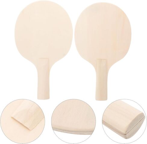 TOYANDONA DIY Table Tennis Paddle Bottom Plate Wooden Racket 10X5.9 Inch Lightweight for Portable Ping Pong Training and Game Practice in Saudi Arabia